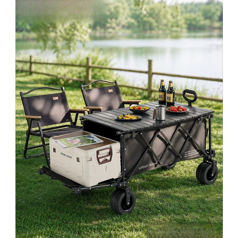 Outdoor Camping Trolley - Folding Camping Wagon Cart Outdoor Collapsible