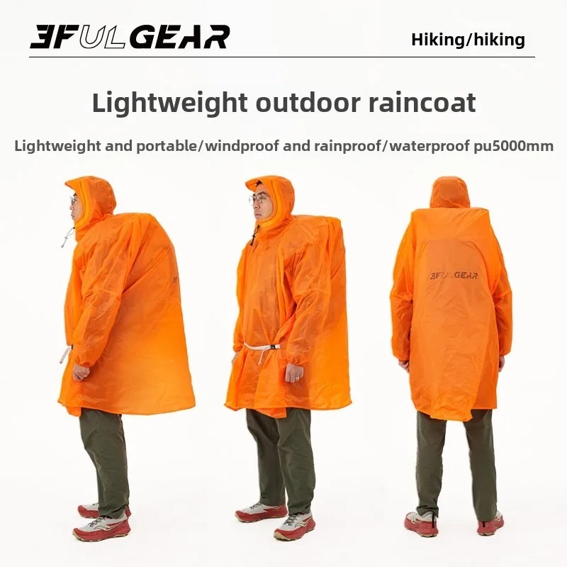 Camping Rain Poncho - Ultralight Rain Poncho 3F UL GEAR