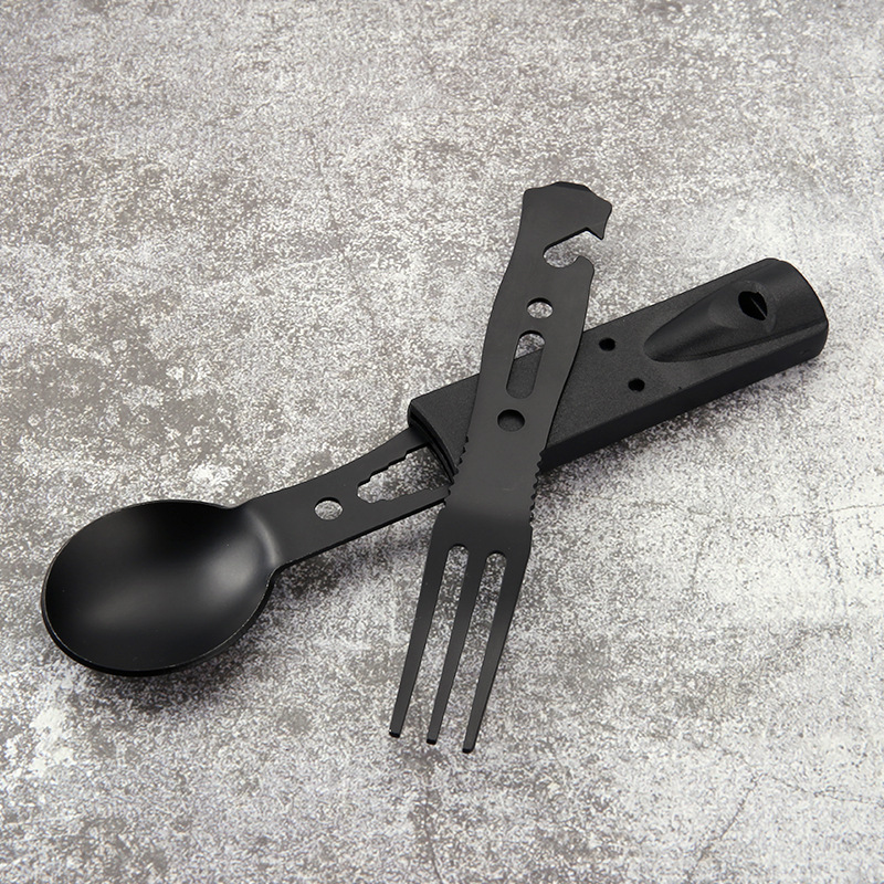 Stainless Steel Camping Cutler - Outdoor Camping Dining Set 评论和价格