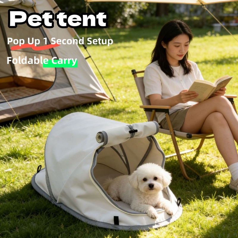 Portable Pop Up Dog Tent Sun P - Outdoor Camping Dog Bed 评论和价格