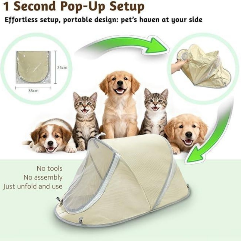 Portable Pop Up Dog Tent Sun P - Outdoor Camping Dog Bed 评论和价格