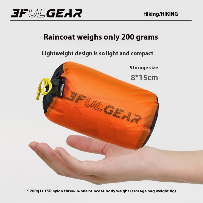3F UL GEAR Ultralight Hiking R - Camping Rain Poncho 评论和价格