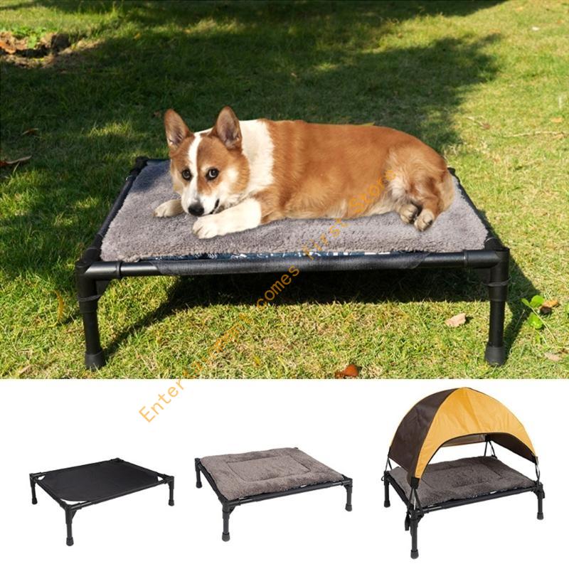 Outdoor Raised Dog Cot Bed wit - Outdoor Camping Dog Bed 评论和价格