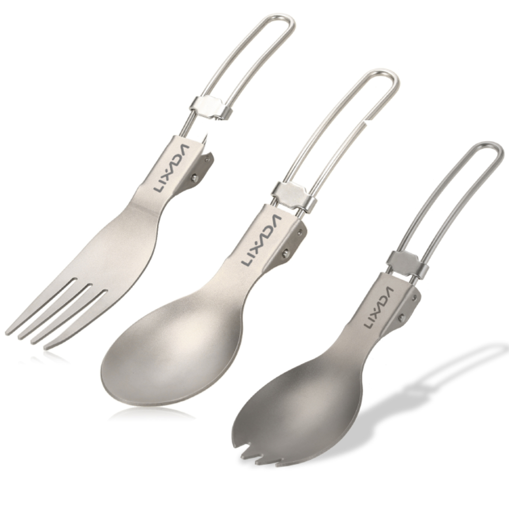 Lixada Titanium Folding Fork U - Outdoor Camping Dining Set 评论和价格