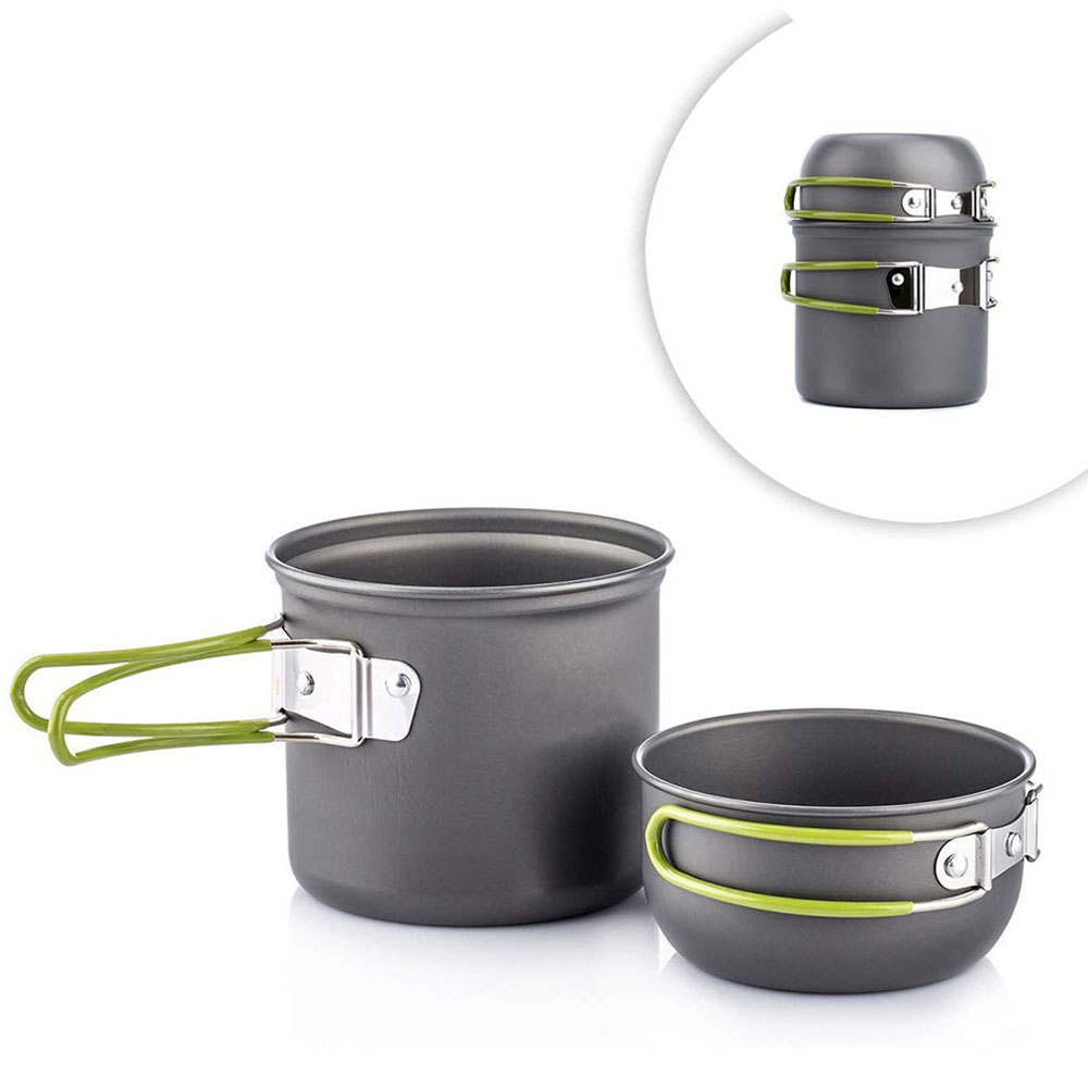 Ultralight Camping Pots Cookwa - Outdoor Camping Dining Set 评论和价格