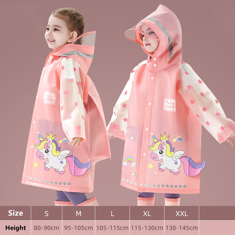 Kids Raincoat Waterproof Rain  - Camping Rain Poncho 评论和价格