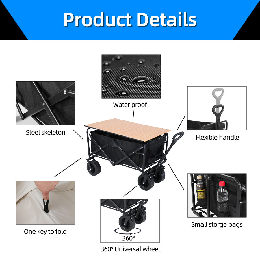Large Weight Capacity Heavy Du - Outdoor Camping Trolley 评论和价格