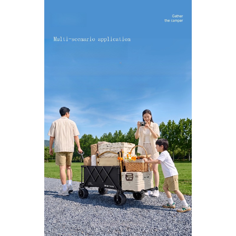 Folding Camping Wagon Cart Out - Outdoor Camping Trolley 评论和价格