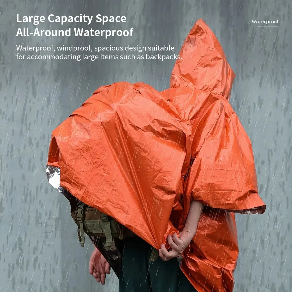Emergency Raincoat Poncho Wate - Camping Rain Poncho 评论和价格