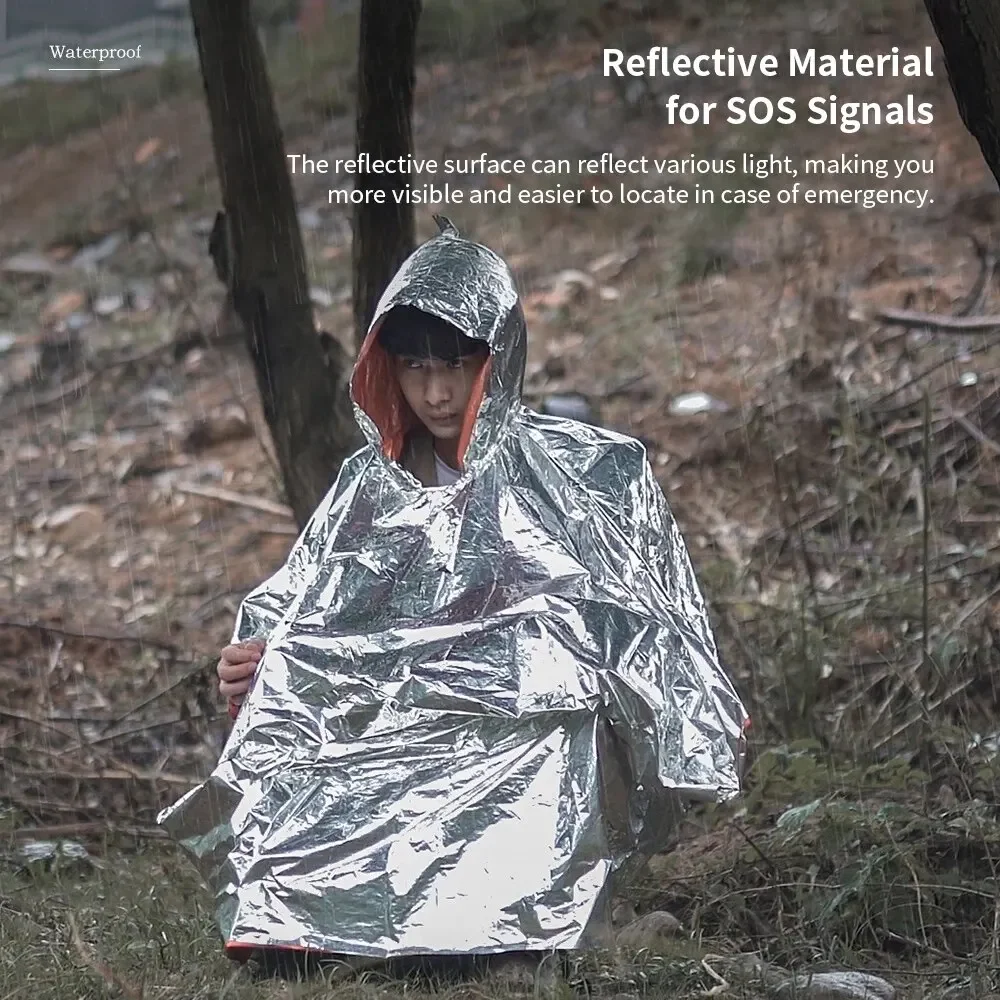 Emergency Raincoat Poncho Wate - Camping Rain Poncho 评论和价格