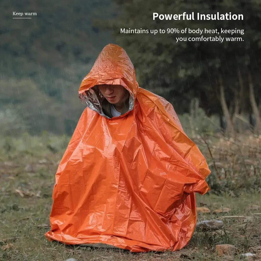 Emergency Raincoat Poncho Wate - Camping Rain Poncho 评论和价格