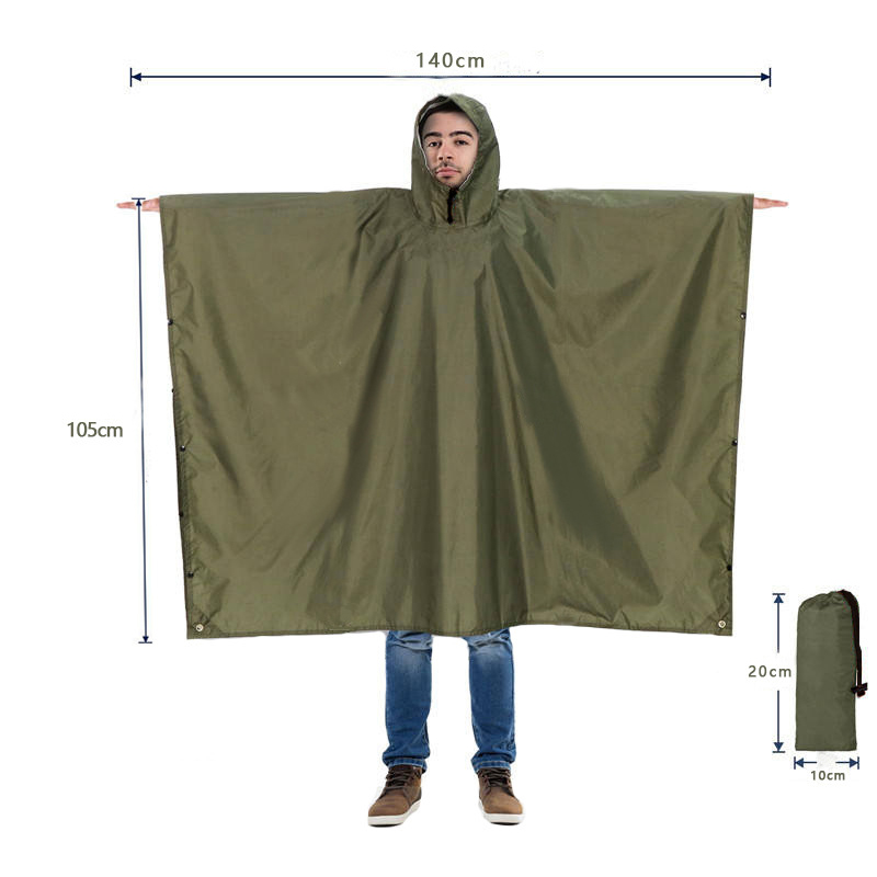 Heavy Duty Rain Poncho For Bac - Camping Rain Poncho 评论和价格