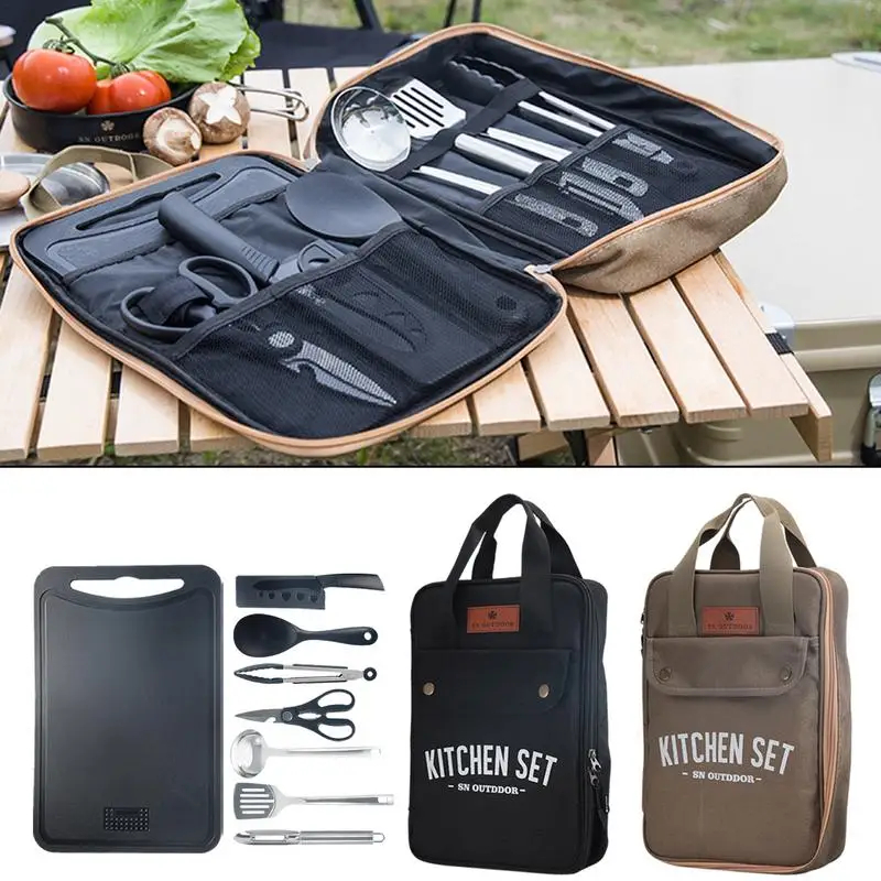 8pcs Camping Kitchen Cookware  - Outdoor Camping Dining Set 评论和价格