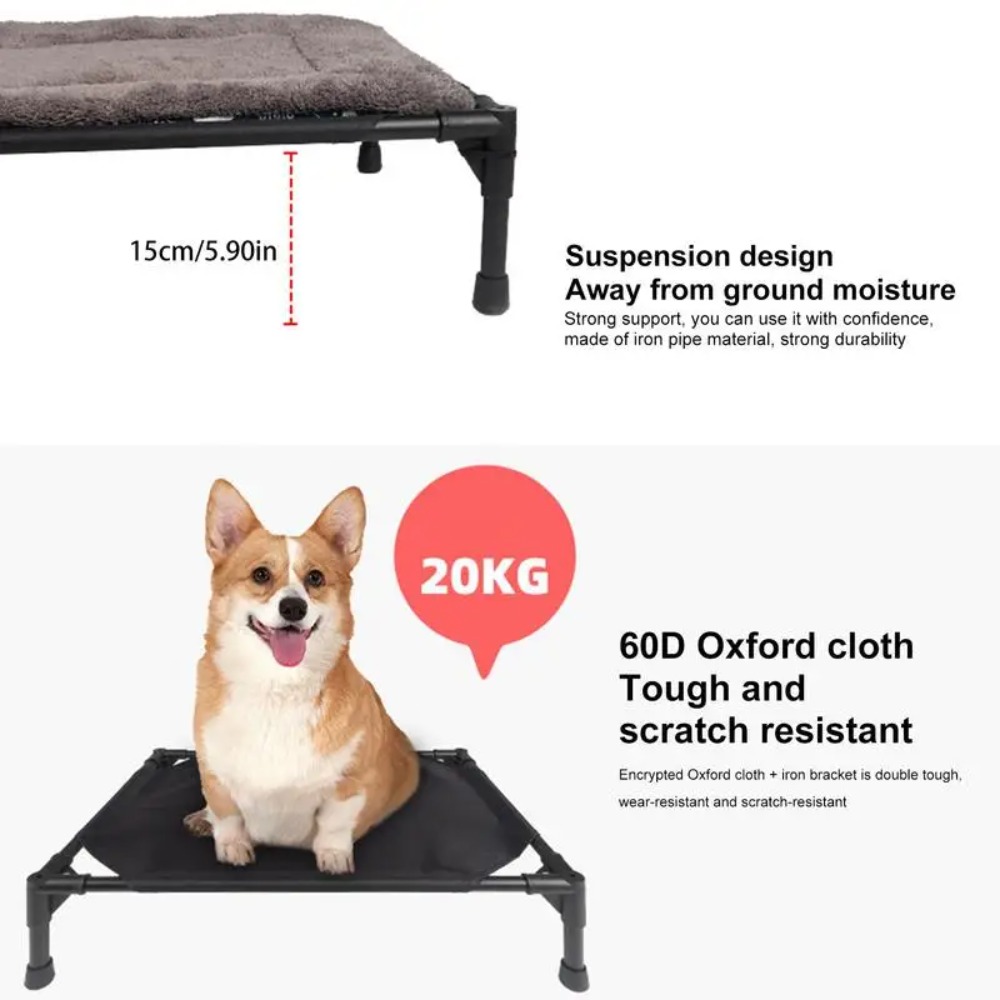 Outdoor Elevated Dog Bed, Fold - Outdoor Camping Dog Bed 评论和价格