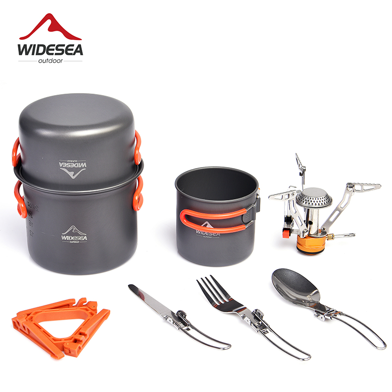 Widesea Camping Cookware Set O - Outdoor Camping Dining Set 评论和价格