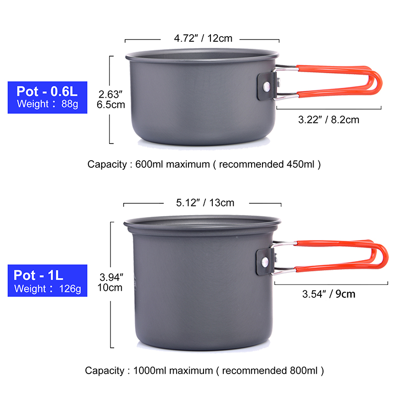 Widesea Camping Cookware Set O - Outdoor Camping Dining Set 评论和价格