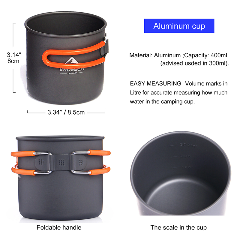 Widesea Camping Cookware Set O - Outdoor Camping Dining Set 评论和价格