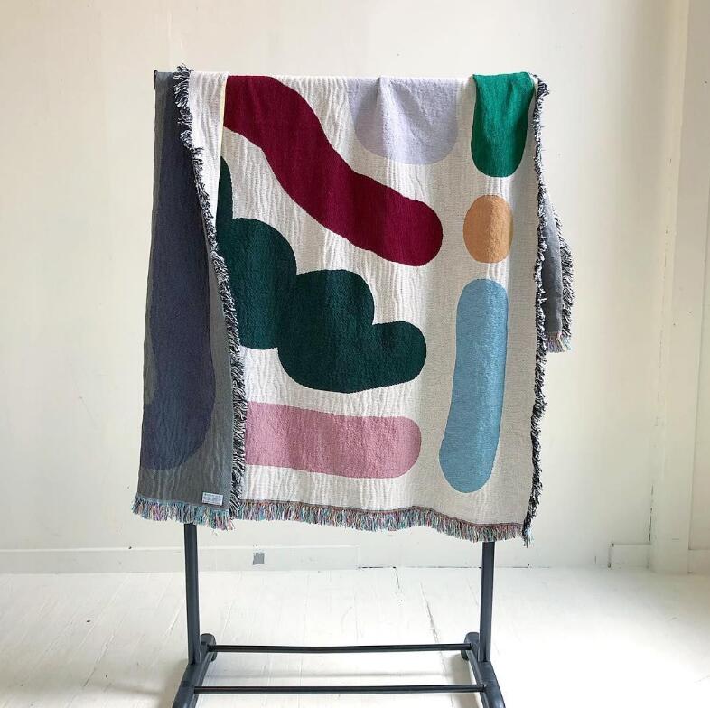 Colored Lines Cotton Travel Ca - Outdoor Camping Rugs 评论和价格