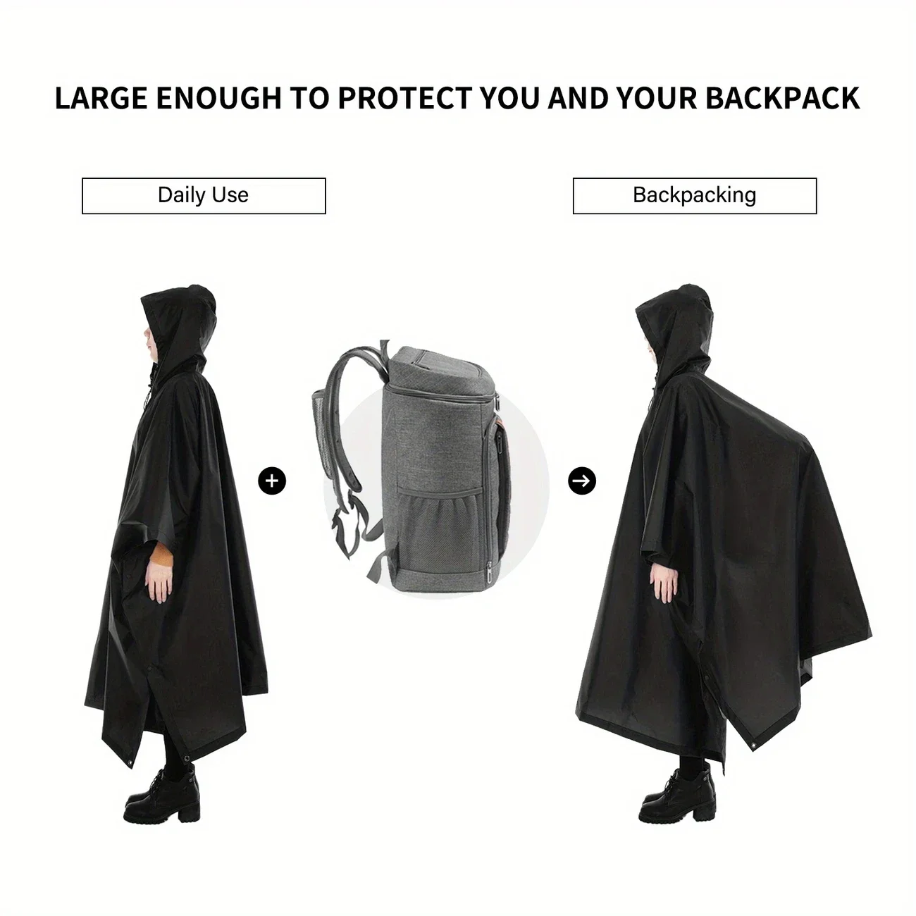 2026 For Camping Hiking 3-in-1 - Camping Rain Poncho 评论和价格