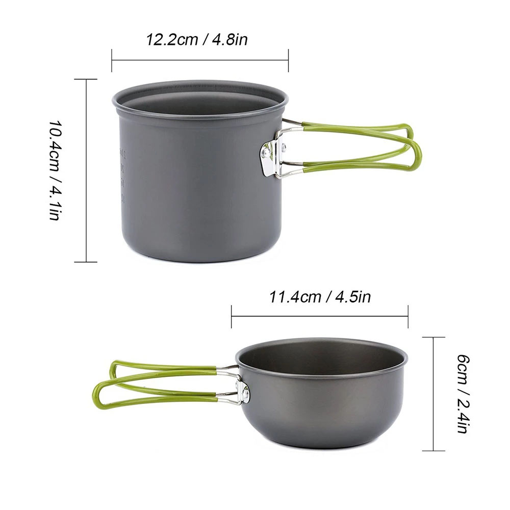 Camping Cookware Kit with Stov - Outdoor Camping Dining Set 评论和价格