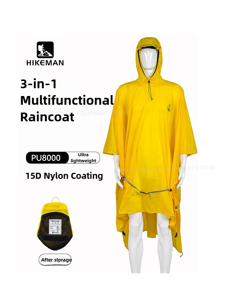 15D/210T Raincoat Waterproof R - Camping Rain Poncho 评论和价格